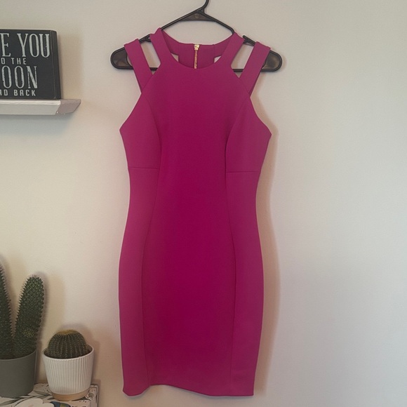 Calvin Klein Fuchsia Mini Dress - Picture 1 of 5